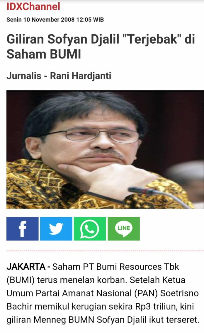 Menteri BUMN dan BUMI